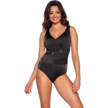 Dámské plavky Dámské jednodílné plavky SKJ-48 černé - Ava černá 95F