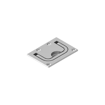 Zábradlí nerez_solar_martim Zapuštěný splachovací kroužek, litý, leštěný WM8243 - 76 X 56 X 8,5 mm, nerez A4 - AISI 316 Varianta: Zapuštěný zvedací kKroužek, litý, leštěný WM8243 - 76 X 56 X 8,5 mm, nerez A4 - AISI 316