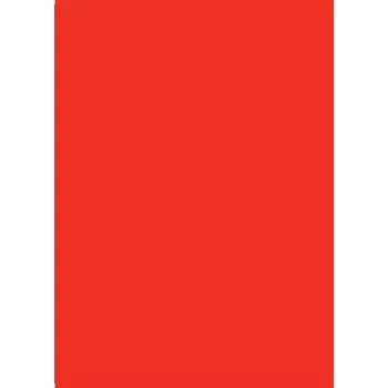 Barevný papír Karton barevný A4, 180g, červená, 100ks