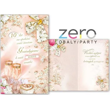 Přání k výročí svatby + obálka - univerzální