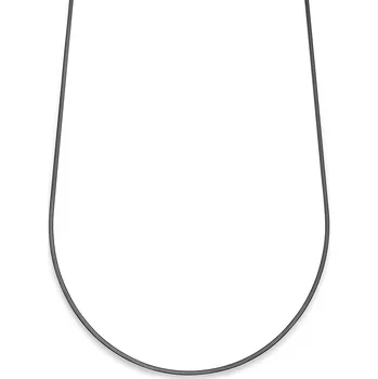 Náhrdelník Essentials | 2mm plochý řetízek hádek v&nbsp;černé barvě gunmetal - Lucleon