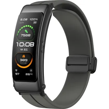 Příslušenství k chytrým hodinkám eses Silikonový řemínek s magnetickou sponou - Tmavě šedý, 16 mm