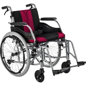Invalidní vozík Invalidní vozík Timago PREMIUM 46 cm / pneumatická kola/ černo bordó