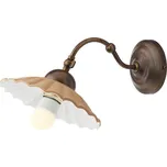 Redo LEA 02-901 + CC20 - Retro nástěnné svítidlo s keramickým stínidlem Ø 20cm (Nástěnná retro lampička s naklápěcím stínidlem)