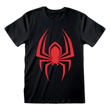Pánské tričko Pánské tričko Marvel|Spiderman: Miles Morales Zavěšený pavouk (2XL) černá bavlna