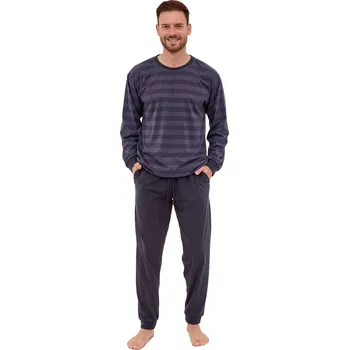 Pánské pyžamo Pánské pyžamo 117/280 Loose - CORNETTE grafitová L