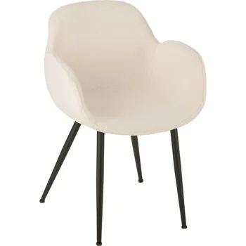 Jídelní židle Bílá čalouněná jídelní židle J-line Filo