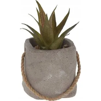 umělá květina UMĚLÝ KVĚT v květináči, ROSTLINA v květináči 8 cm