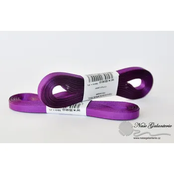 Stuha Středně fialová 6 mm / svazek
