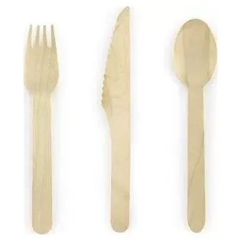 Příbor Příbory Party Deco Woodland SDR2 dřevěné, 18 kusů