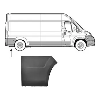 Lišta karosérie VAN WEZEL Ozdobná / ochranná lišta, boční stěna 0983410