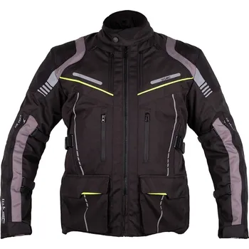 Moto bunda W-TEC Touringová moto bunda Smackton černo-zelená - 5XL