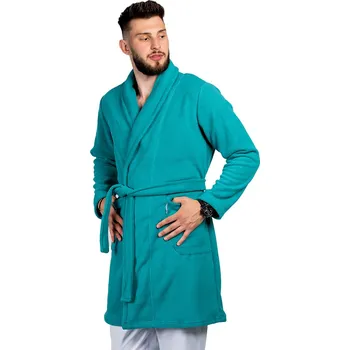 Zdravotnický oděv Zelený fleecový župan - unisex | drinuniforma.cz