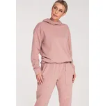 Bavlněná mikina s volným stojáčkem M1034 FIGL Barva: Tmavě Růžová, Velikost: L