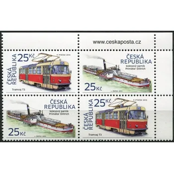 Poštovní známka Česká pošta (2015) č. 861-862 ** - Česká republika - Tramvaj T3 + kolesový parník (11)