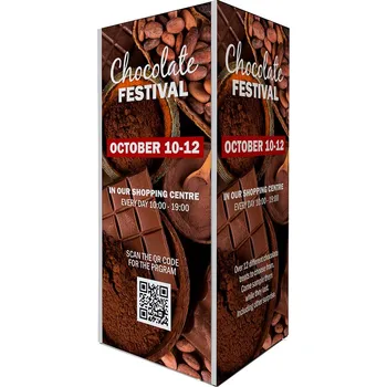 Věž s textilními vypínacími rámy 85 x 91 x 200 cm