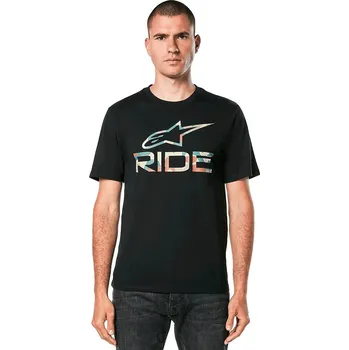 Pánské tričko Triko - ALPINESTARS Ride 4.0 Camo CSF Tee 2024 - Black M