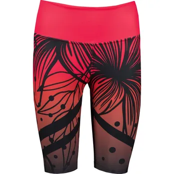 Dámské kalhoty Dámské funkční legíny nad kolena premium ALTISPORT VOJ/ALW045LEG02 ČERVENOČERNÁ XXL