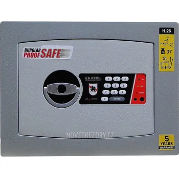 Trezor Griffon Nábytkový trezor s elektronickým zámkem GRIFF HG_26E / 37 kg