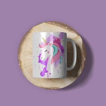 Hrnek Unicorn se jménem - Černá