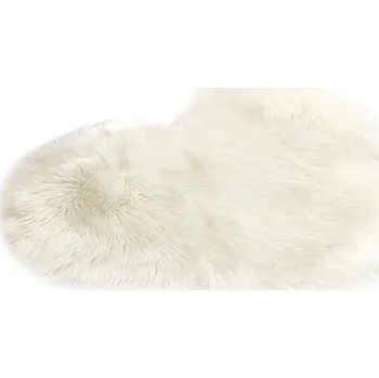 Koberec Koupelnová předložka | malý koberec srdce - Bílá