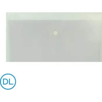 Obálka Obal spisový s klopou a drukem DL transparentní