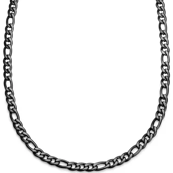 Náhrdelník Essentials | 10mm řetízek figaro v&nbsp;černé barvě gunmetal - Lucleon