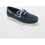 Kožené mokasíny s tkaničkou nám.modrá 41