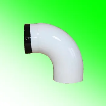 Kouřovod MULDENTHALER koleno ø125 mm / 90° - bílý smalt