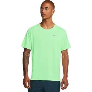 Pánské tréninkové tričko Nike DRI-FIT MILER L Světle zelená