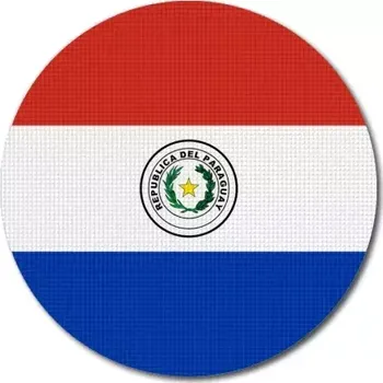 Vlajka Pelisport Vlajka Paraguaye kulatá ø 45 mm