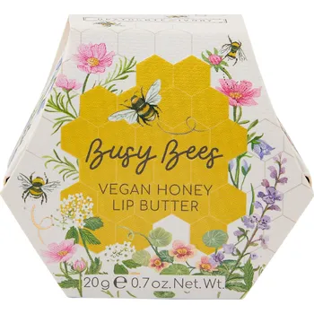 Péče o rty Heathcote & Ivory Busy Bees Máslo na rty - Med, 20 g