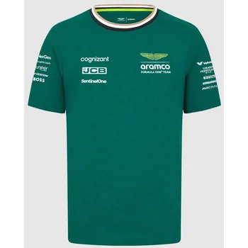 Chlapecké tričko Dětské týmové tričko Aston Martin F1 Team 2024 zelené 152 cm