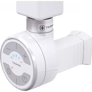 Topná tyč Terma Topná tyč bílá MOA 600W přímý kabel bez zástrčky s krytem na zeď WEMOA06T916M