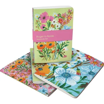 Zápisník Zápisníky 64 str. formát A6 3 ks Flower Field – Roger la Borde ID_1672594