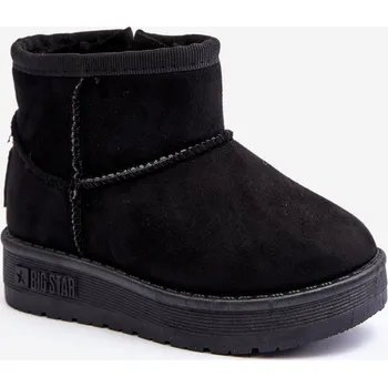 Dětská běžecká obuv Dětské zimní boty s polstrováním na zip Big Star MM374098 Barva: Černá, Velikost: 29