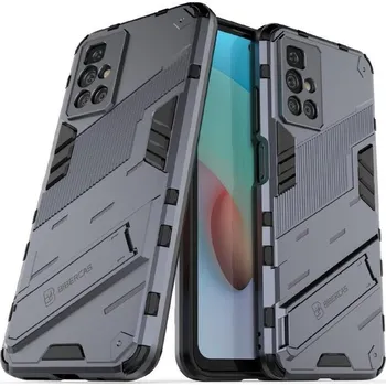 Pouzdro na mobilní telefon Shock odolný hybridní kryt s výklopným stojánkem na mobil Xiaomi Redmi 10/Redmi 10 (2022) - šedá