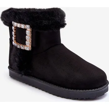 Dámská zimní obuv Ocieplené sněhule s klíčem Dulca Barva: Černá, Velikost: 39