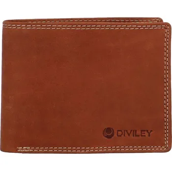 Peněženka Pánská kožená peněženka světle hnědá - Diviley Perkins hnědá