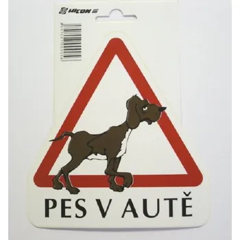 Samolepicí dekorace na vozidlo Samolepka pes v autě autosamolepka