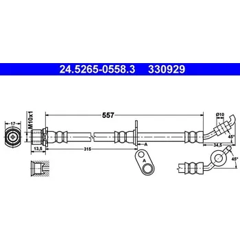 Brzdová hadice Brzdová hadice ATE 24.5265-0558.3