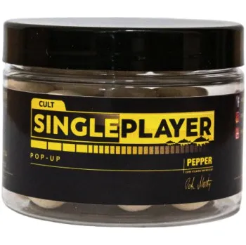 Boilies SinglePlayer Pop-up Boilies Pepper Hmotnost: 50g, Průměr: 16mm