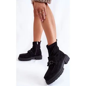 Dámské kozačky Dámské semišové kozačky La.Fi 250042B-SU Barva: Černá, Velikost: 37