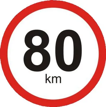 Samolepicí dekorace na vozidlo Samolepka 80km