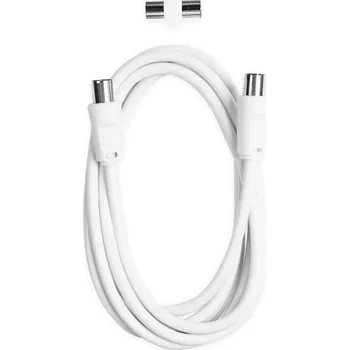 Síťový kabel Koaxiální kabel Ekon / 9.5 mm / 1,8 m / bílá
