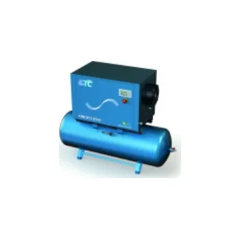 Kompresor Šroubový kompresor KTC KME B 15, Tlaková verze - max. tlak 13 Bar (1600 l/min), Tlaková nádoba 500l, Sušička vzduchu - kondenzační bez sušičky