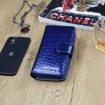 Dámská kožená peněženka modrá - Gregorio Kasandra modrá