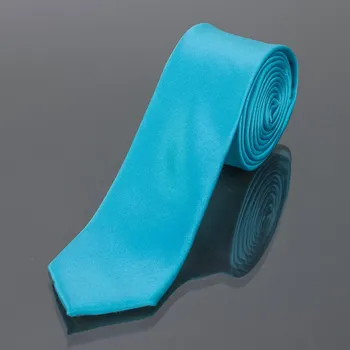 Kravata Kravata pánská AMJ úzká jednobarevná KI0008, tyrkysová