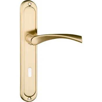 Dveřní kování DIANA klika mosaz satén WC 72mm