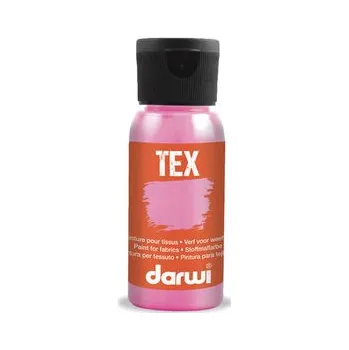 Speciální výtvarná barva DARWI TEX barva na textil - Perleťová ružová 50 ml